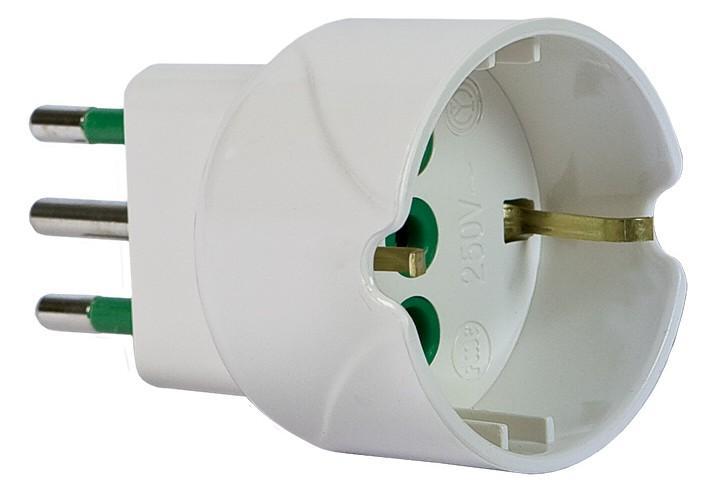 Adattatore Schuko 10A a Presa Schuko 16A FME