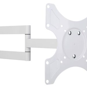 Supporto a Muro per TV LED LCD 19-37'' Inclinabile 3 Snodi Bianco TECHLY