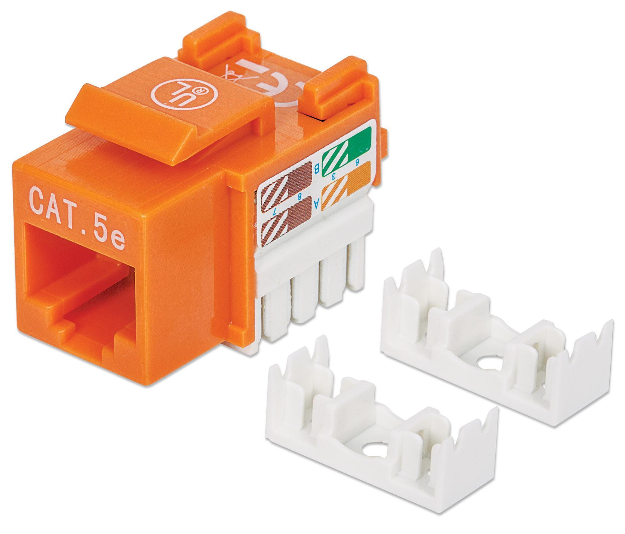 Keystone RJ45 Cat5e UTP Arancione: Freschezza Fruttata INTELLINET