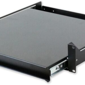 Mensola Estraibile Rack Tastiera 2U: Pratica Soluzione Nera TECHLY PROFESSIONAL