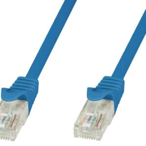 Cavo di rete Patch in CCA Cat.5E Blu UTP 1m TECHLY PROFESSIONAL