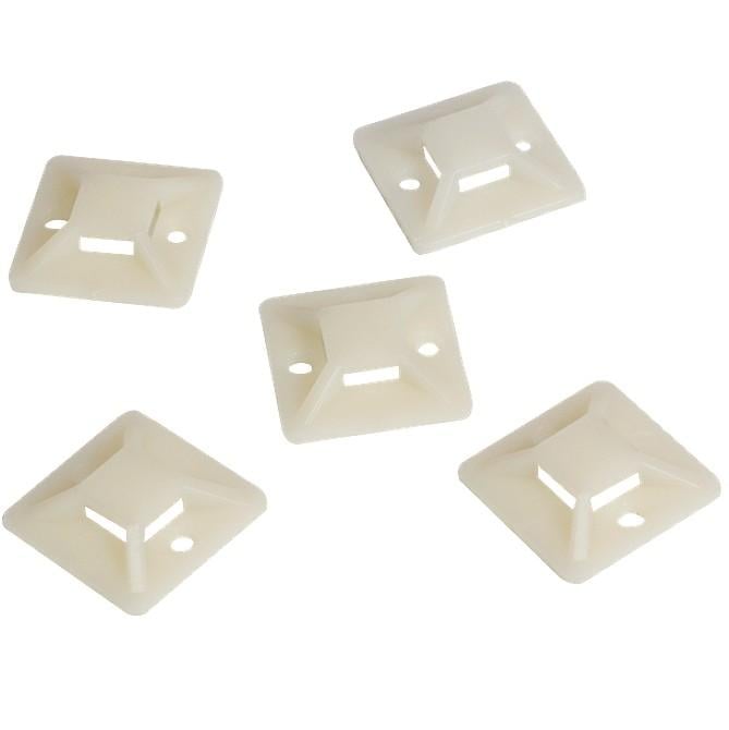 Supporto Autoadesivo 19x19mm per Fascette 100 Pz Beige LOGILINK
