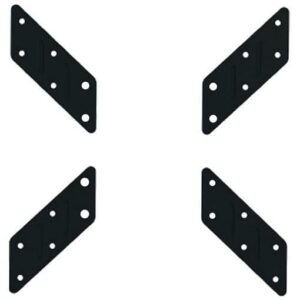 Adattatore per Supporto VESA da 200x200 a 400x400 Nero TECHLY