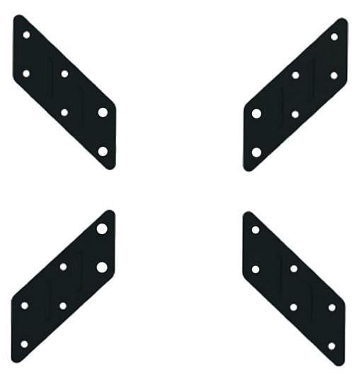 Adattatore per Supporto VESA da 200x200 a 400x400 Nero TECHLY