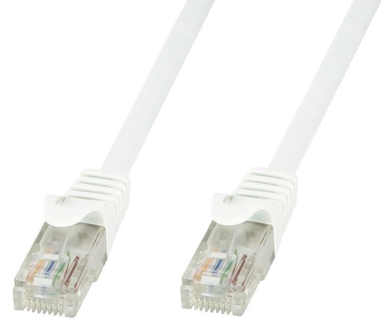 Cavo di rete Patch in CCA Cat.6 Bianco UTP 1m TECHLY PROFESSIONAL