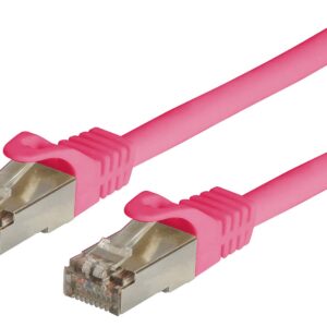 Cavo di rete Patch in CCA Schermato Cat. 6 Rosa F/UTP 0,5 m Bulk TECHLY PROFESSIONAL