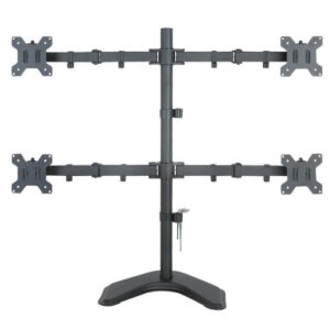 Supporto da Scrivania per 4 Monitor 13-27'' con base TECHLY