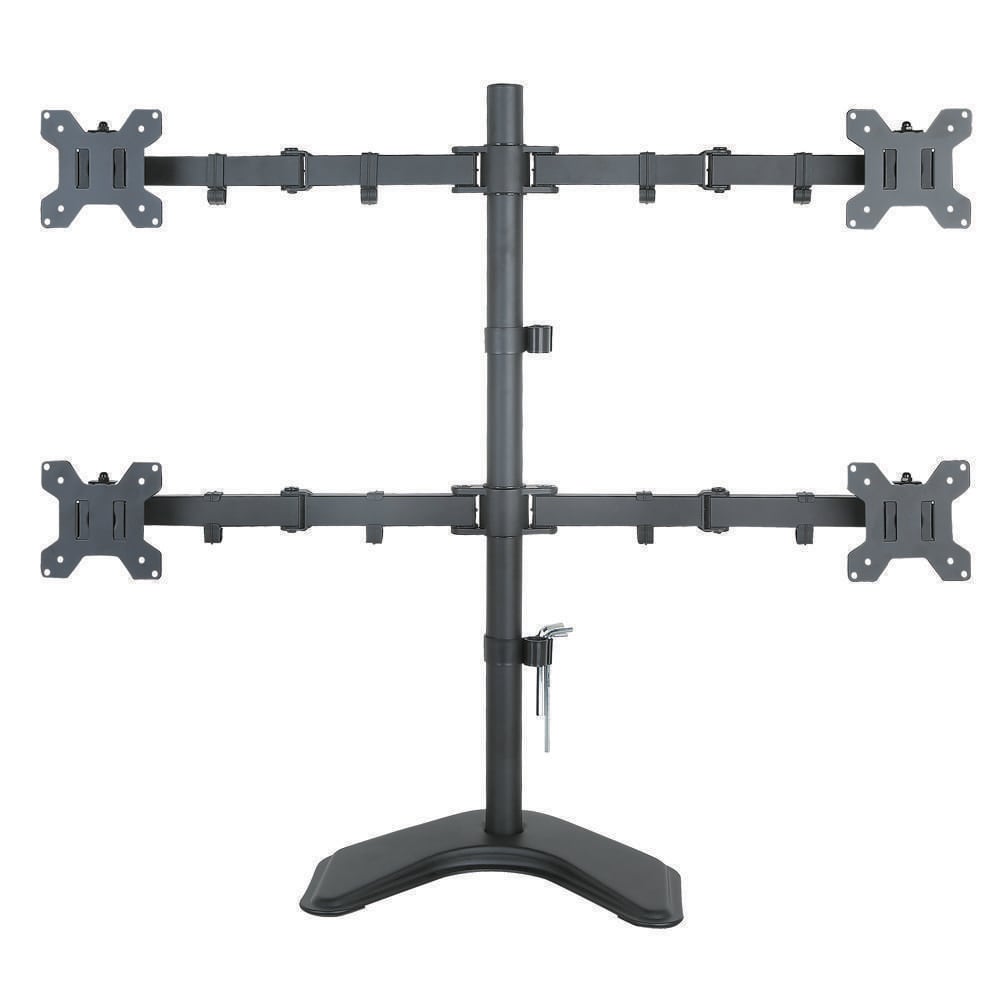 Supporto da Scrivania per 4 Monitor 13-27'' con base TECHLY