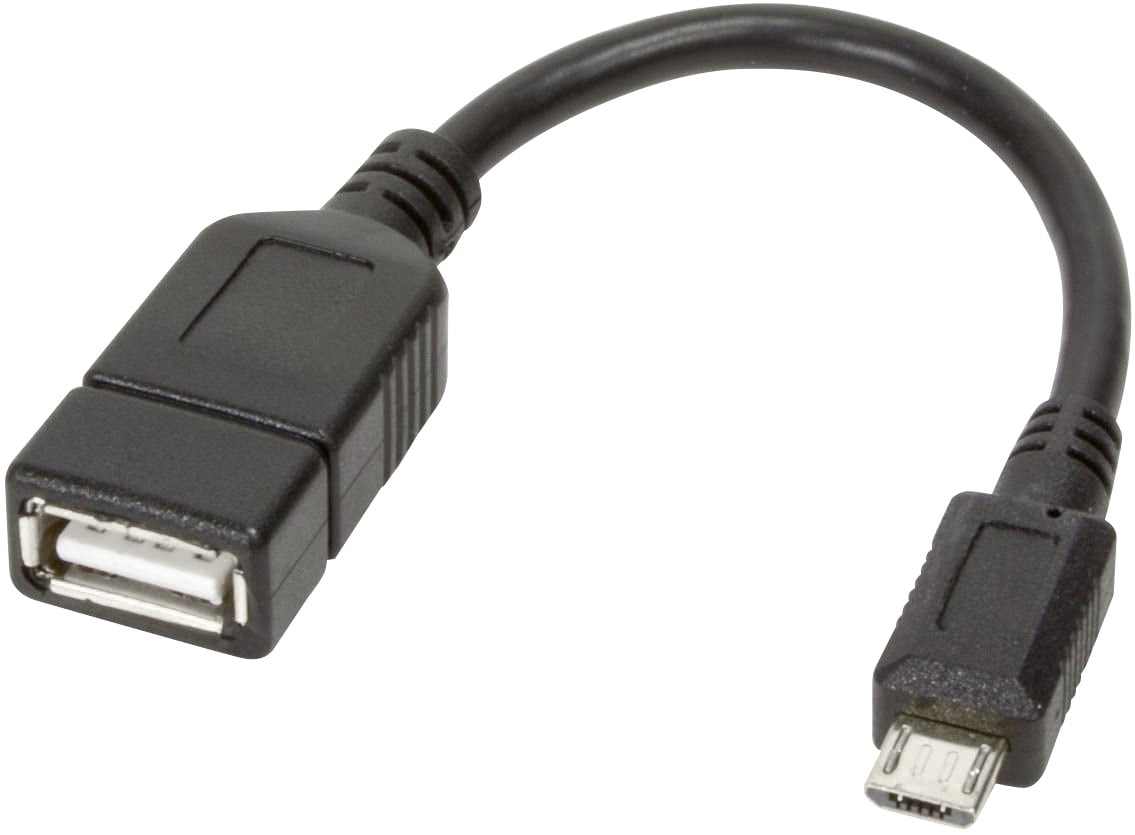Cavo USB OTG 2.0 Femmina/Maschio 0.2m TECHLY