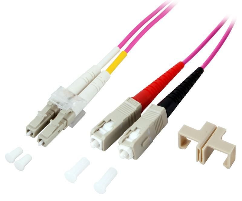 Cavo Fibra Ottica Multimodale OM4 SC/LC 5m TECHLY PROFESSIONAL - immagine 2
