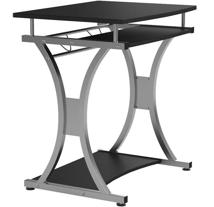 Scrivania per PC Compatta con Cassetto Estraibile, Nero Grafite TECHLY - immagine 10