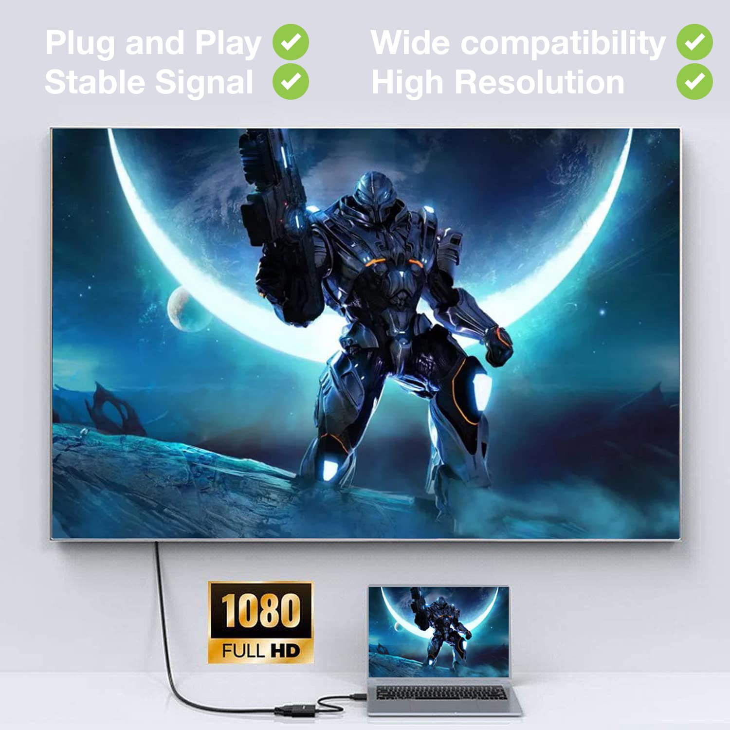 Convertitore DisplayPort a VGA - 15 cm TECHLY - immagine 10