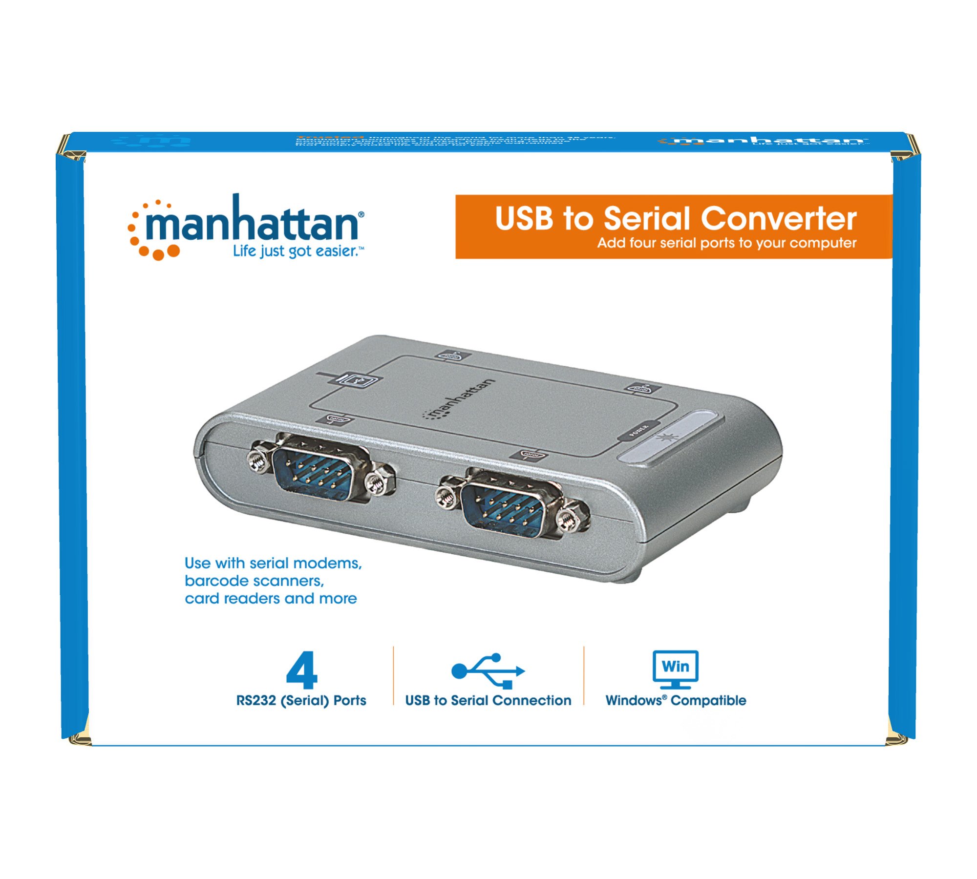 Convertitore USB 4-in-1 Seriali MANHATTAN - immagine 10