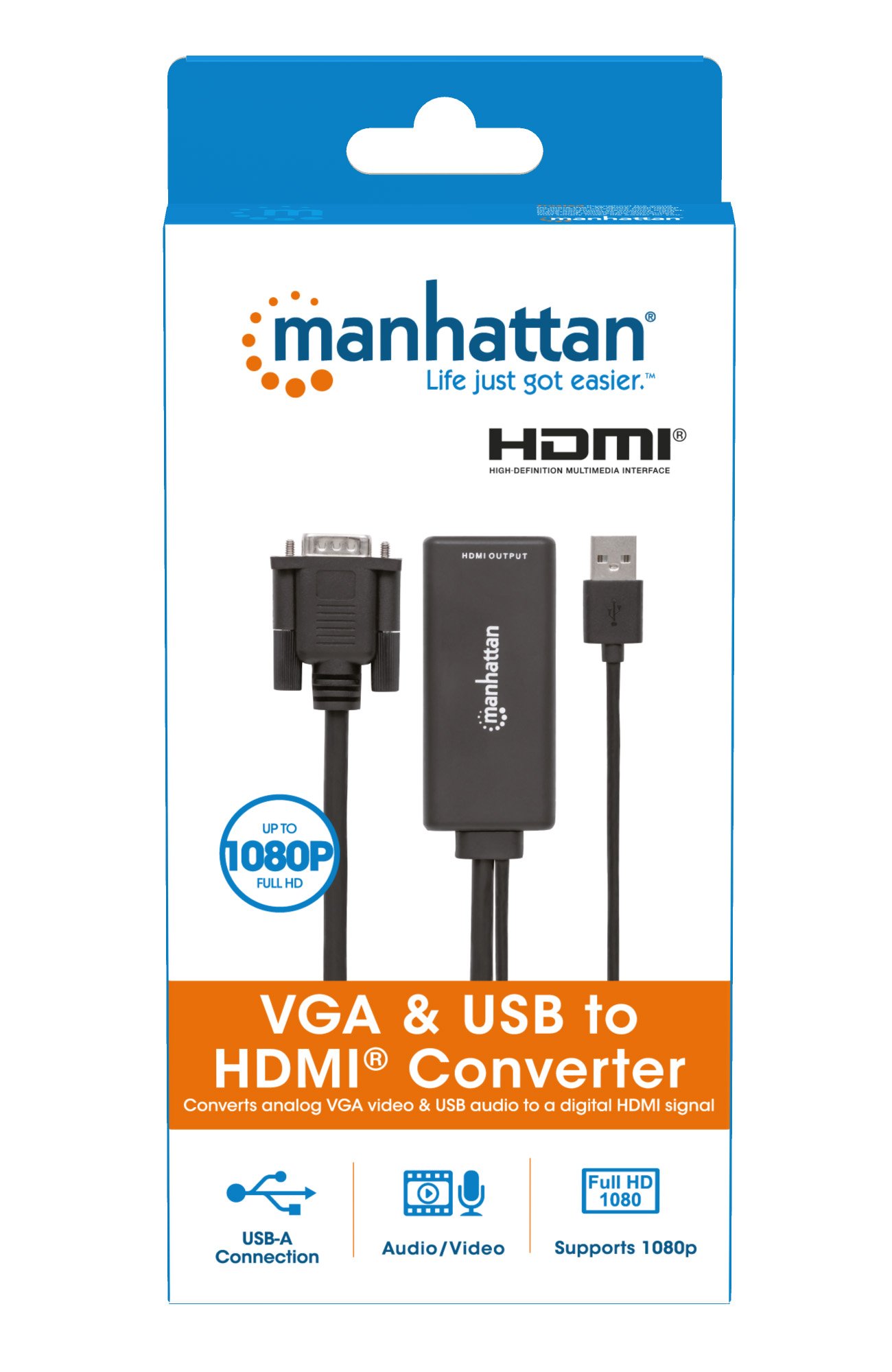 Convertitore da VGA e USB a HDMI MANHATTAN - immagine 10