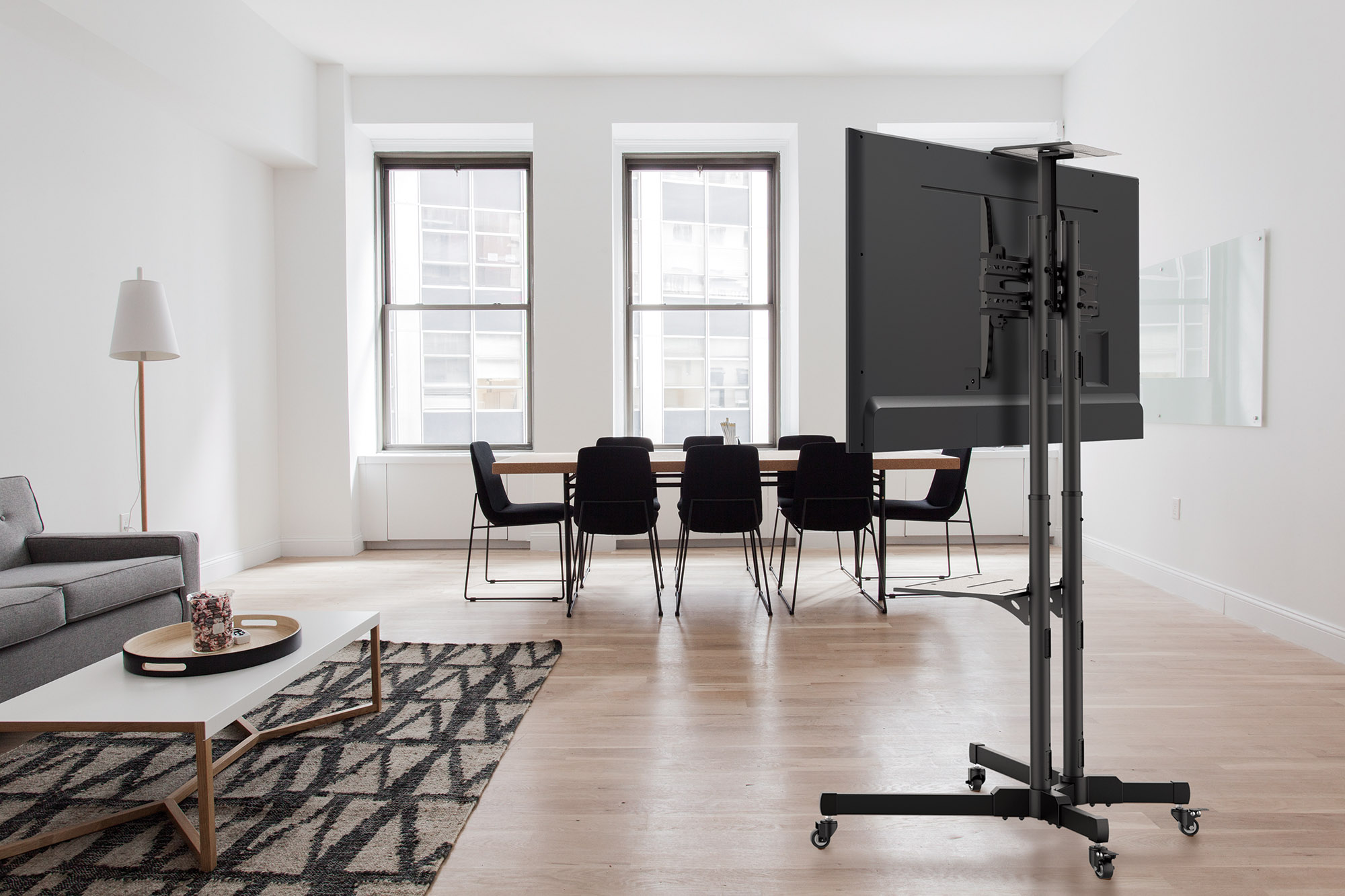 Supporto a Pavimento con una Mensola Trolley TV LCD/LED/Plasma 37-70'' MANHATTAN - immagine 10