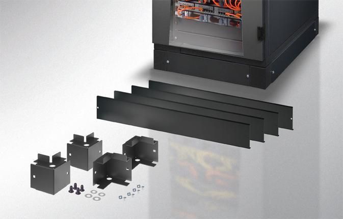 Zoccolo Rack FP Nero 800x1000mm INTELLINET - immagine 2