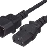 Cavo Prolunga VDE Nero 3m - C13 F a C14 M MANHATTAN