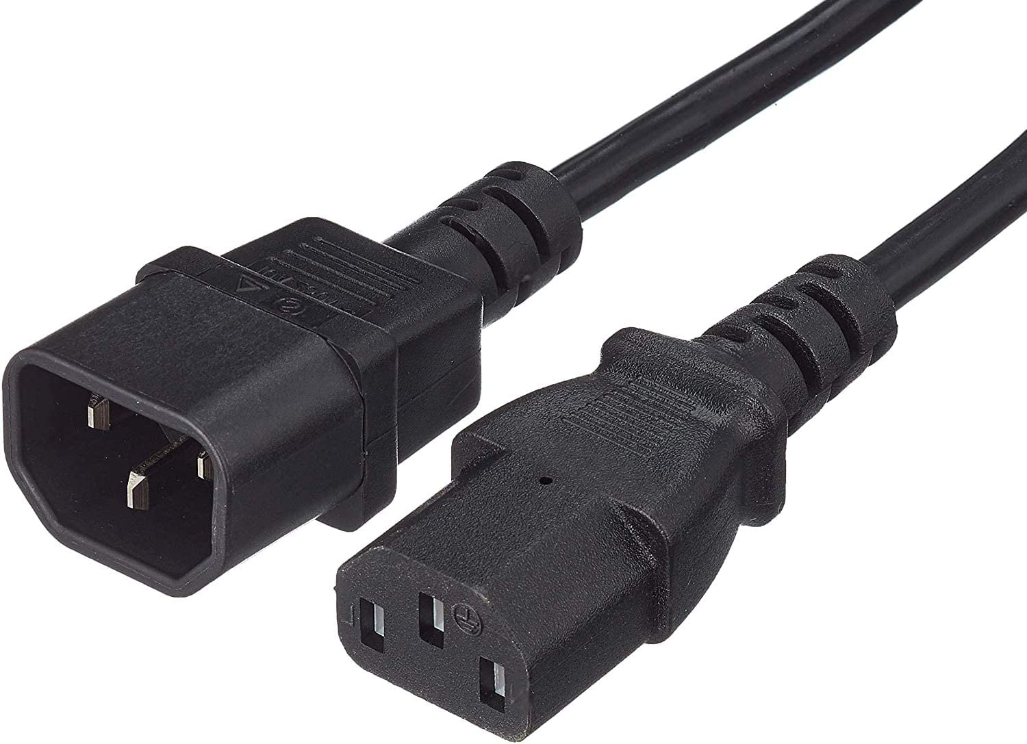 Cavo Prolunga VDE Nero 3m - C13 F a C14 M MANHATTAN
