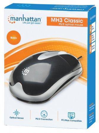 Mouse Ottico Classico PS2 MH3 MANHATTAN - immagine 2