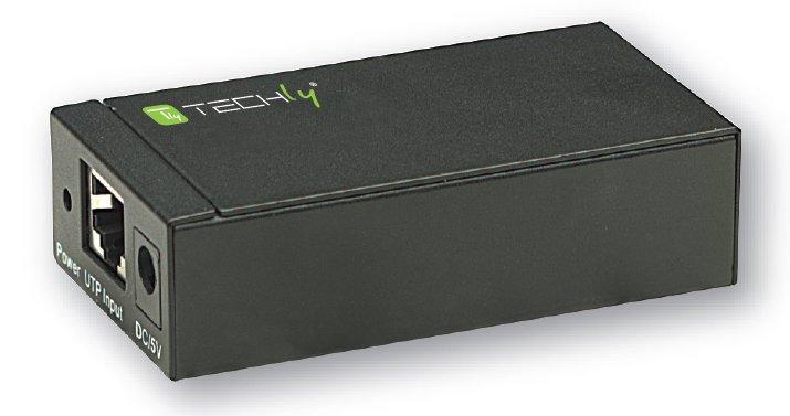 Ricevitore per Extender Audio / Video su Cavo Cat5e 300 m TECHLY