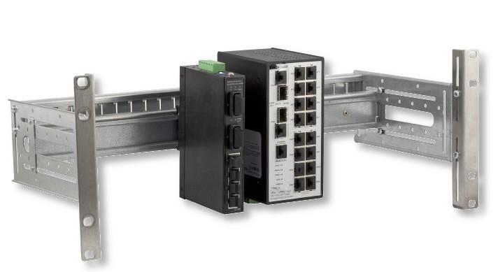 Supporto Guida DIN 4U per Armadi Rack 19'' Grigio INTELLINET