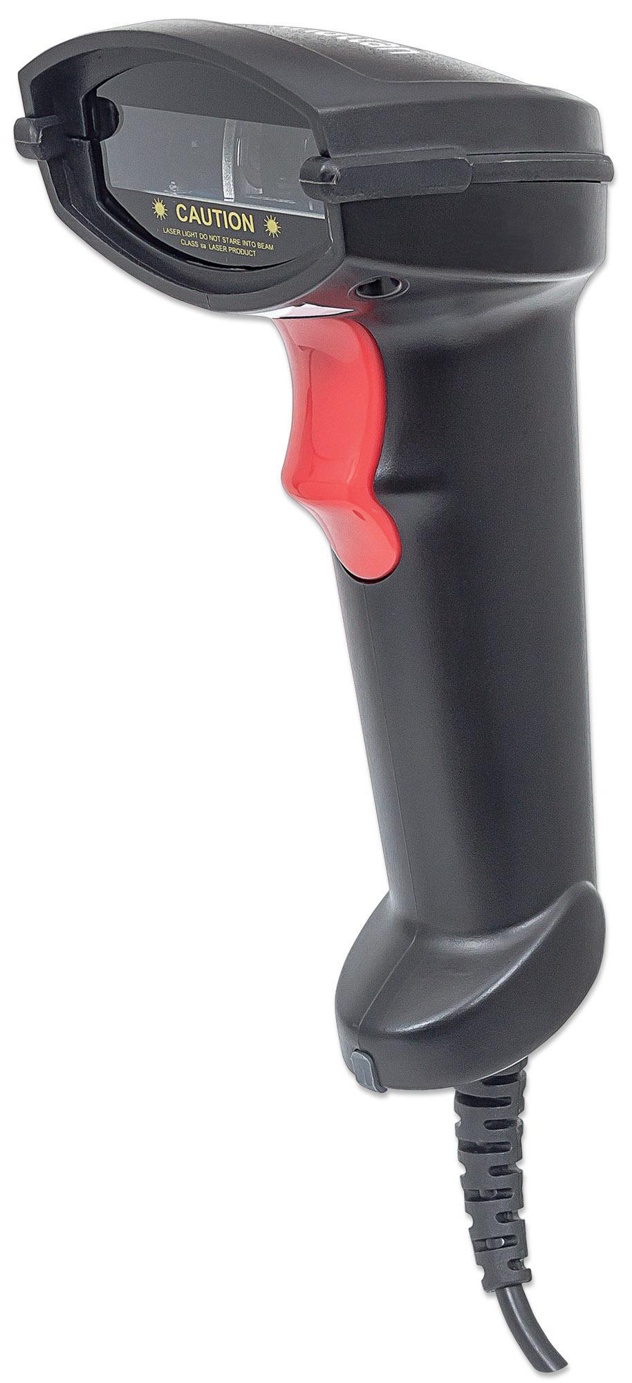 Lettore Laser Barcode Professionale USB Nero MANHATTAN