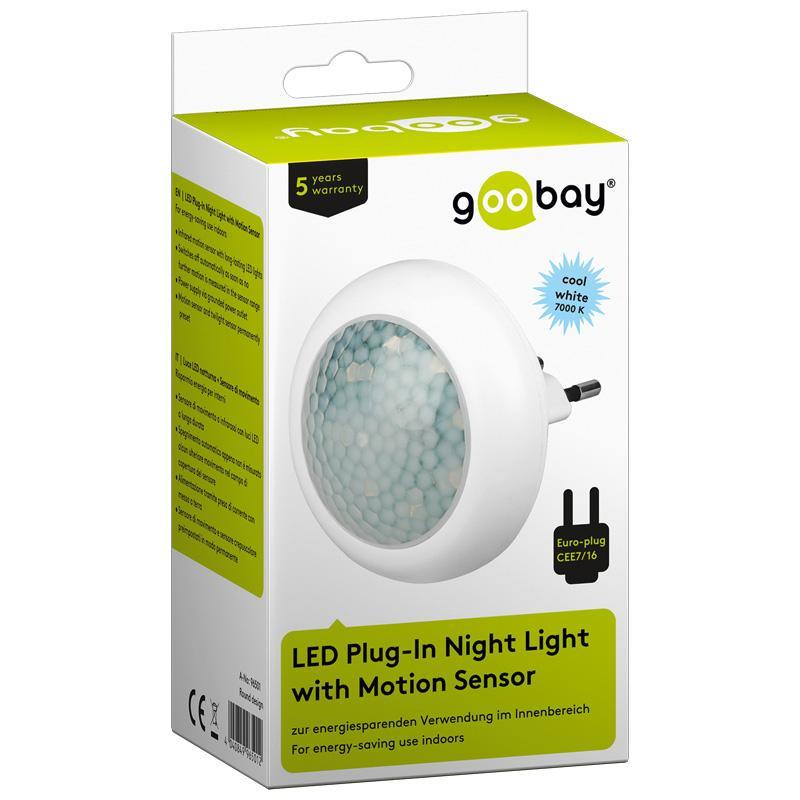 Luce LED Notturna compatta con Sensore di Movimento ad Infrarossi GOOBAY - immagine 2