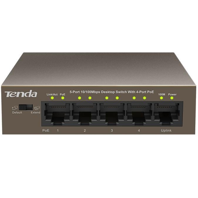 Switch Desktop 5 Porte 10/100 con 4 Porte PoE TEF1105P TENDA - immagine 2