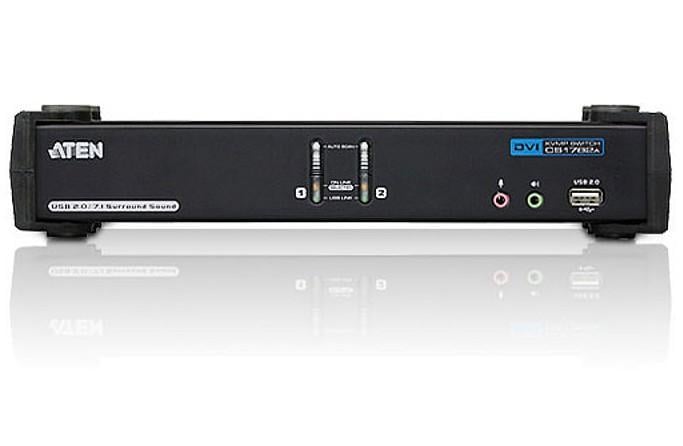 Switch KVM USB DVI Dual Link a 2 porte con audio e hub USB, CS1782A ATEN - immagine 2