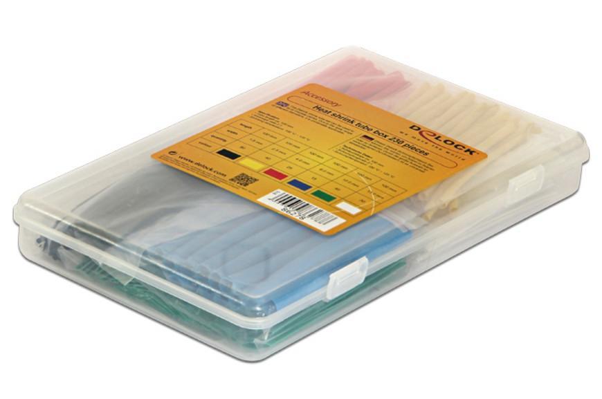 Kit 230 Tubi Colorati Guaina Termorestringente per Isolamento Cavi DELOCK - immagine 2