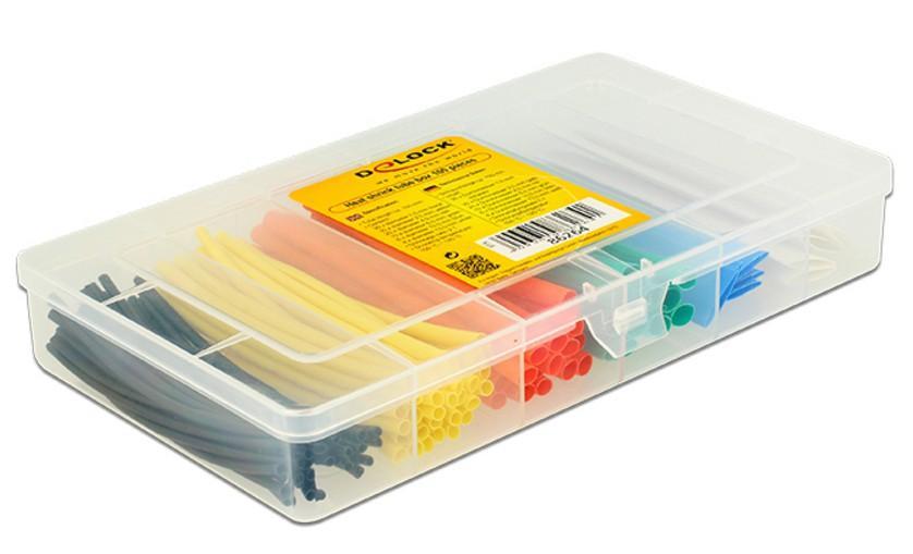 Kit 100 Tubi Colorati Guaina Termorestringente per Isolamento Cavi DELOCK - immagine 2