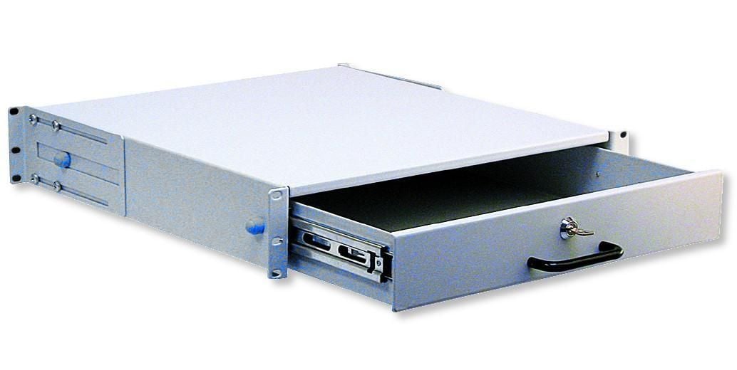Cassetto Tastiera 2U per Armadi Rack 19'': Pratico e Sicuro INTELLINET - immagine 2