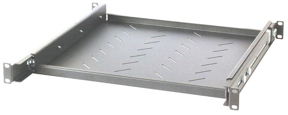Mensola per Rack 19'' Estraibile da 1H 415mm Grigio INTELLINET - immagine 2