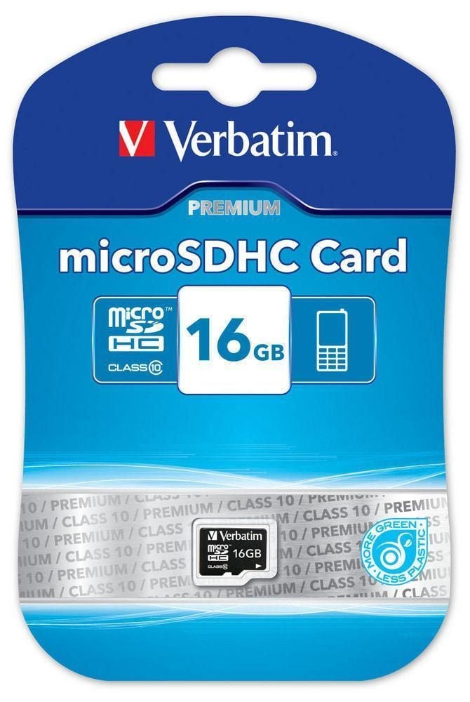 Memoria Micro SDHC 16 Gb - Classe 10 VERBATIM - immagine 2