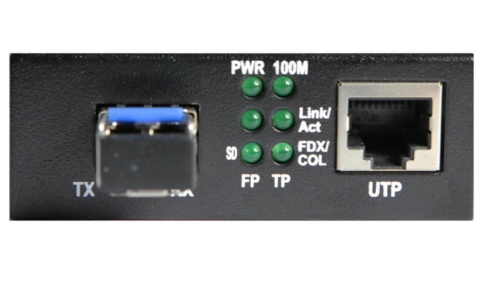 Convertitore RJ45 10/100 con modulo SFP Fast ethernet Monomodale INTELLINET - immagine 2