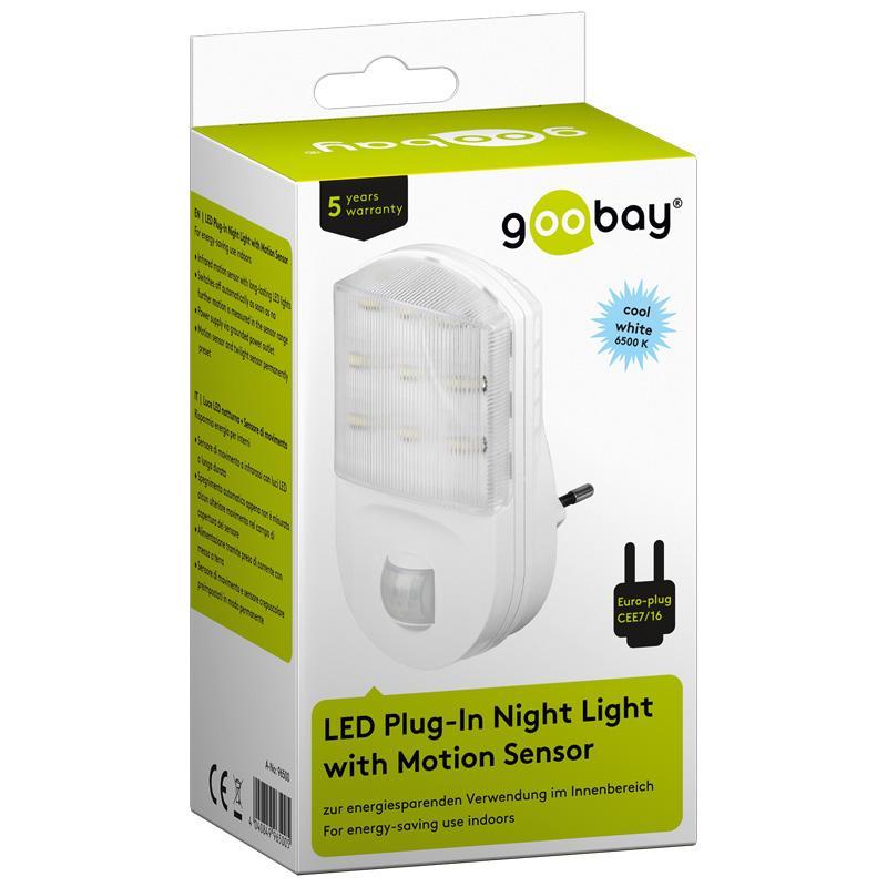 Luce Notturna LED con Sensore di Movimento ad Infrarossi GOOBAY - immagine 2