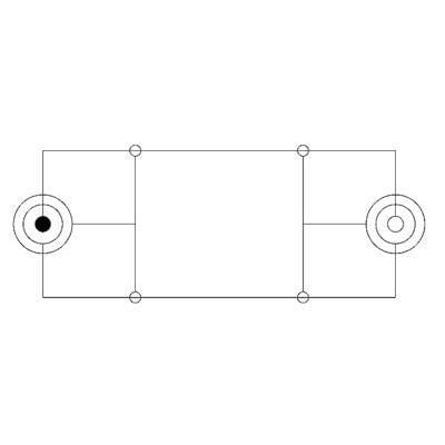 Cavo Audio Stereo Jack 3.5mm a 6.35mm M/F - 0.2mt MANHATTAN - immagine 2