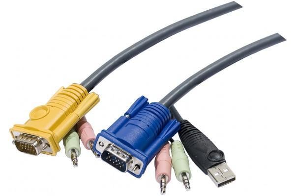 Cavo KVM HD15 USB Audio 3m: 2L-5303U ATEN - immagine 2