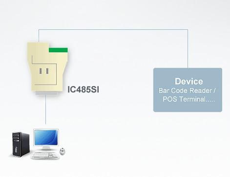 Convertitore RS232-RS422/485 Optoisolato: IC485SI ATEN - immagine 2