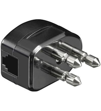 Spina RJ11 Nera: connettività tripla INTELLINET - immagine 2