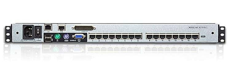 Switch KVM Cat.5E/6 Over IP a 16 porte con LCD 19'' Dual Rail, KL1516AIN ATEN - immagine 3