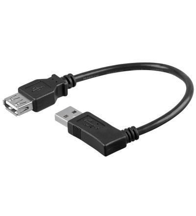 Cavo USB 2.0 angolato 0,15 m - Connessione veloce e comoda GOOBAY - immagine 2