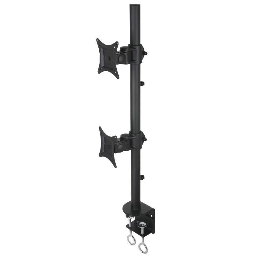 Supporto da Scrivania per 2 Monitor 13-27'' con Morsetto TECHLY - immagine 4