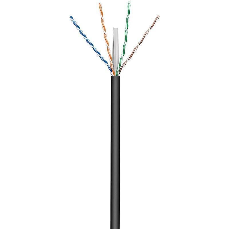 Matassa U/UTP Cavo Cat.6 CCA 100m Rigido da Esterno Nero TECHLY PROFESSIONAL - immagine 2