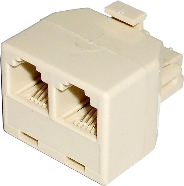 Accoppiatore telefonico duplex 6P6C Maschio a 2 Femmina 6P4C INTELLINET - immagine 2