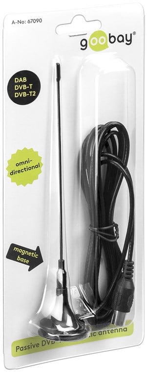 Antenna DVB-T: la tua compagnia digitale on-the-go GOOBAY - immagine 2