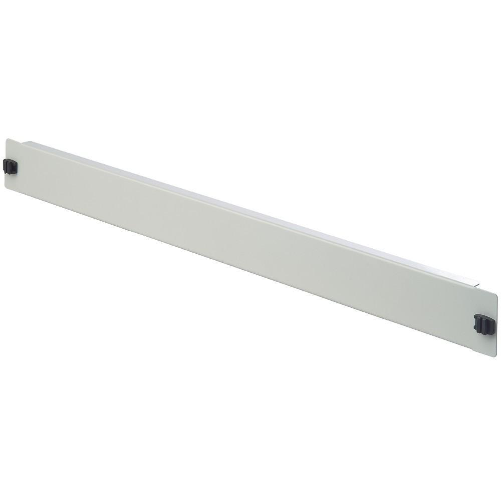 Pannello Cieco Toolless 2 Clip per Armadi Rack 19'' 1U Grigio INTELLINET - immagine 2