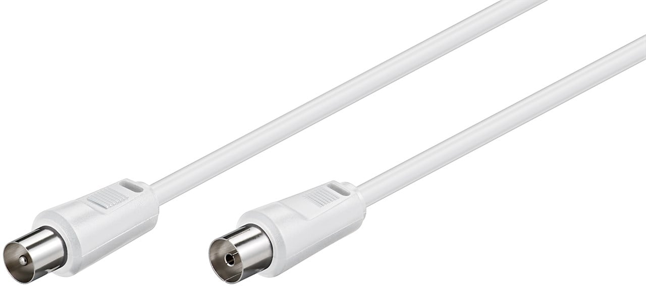 Cavo Antenna TV 1,5 mt Bianco GOOBAY - immagine 2