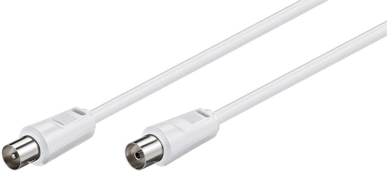Cavo Antenna TV 5 mt Bianco GOOBAY - immagine 2