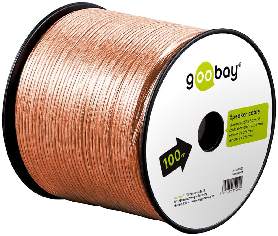 Cavo Audio Trasparente 0,75 mm² - Matassa 100mt GOOBAY - immagine 2